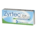 ЗИРТЕК табл. x 20  Zirtek allergy relief tablets