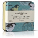 Scottish Fine Soaps Сапун в метална кутия Свеж памук  100g  Vintage Cotton Fresh Soap Tin