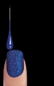 Комплект „Луди кристали“ - лак + микрокристали + мини четка – цвят Urban Blue