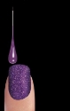 Комплект „Луди кристали“ - лак + микрокристали + мини четка – цвят Urban Purple