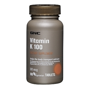 ВИТАМИН К 100 µg табл. x 100  GNC Vitamin K 100 