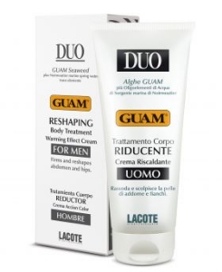 GUAM DUO  FOR  MAN  RESHAPING  Моделиращ крем за мъже Дуо Уомо с загряващ ефект (корем и периферия) - 200мл
