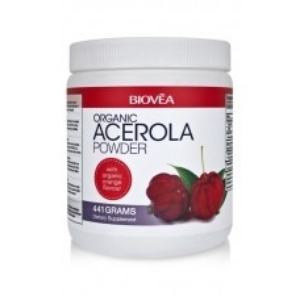 Ацерола на прах  441 g  Biovea  ACEROLA POWDER (Organic) with organic orange flavours 