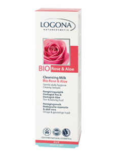 Logona  Био Почистващо Мляко Роза и Алое 125 ml Organic Rose & Aloe Cleansing Milk 