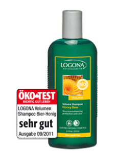 LOGONA  Био Шампоан Мед и Бира 500  ml  Organic Honey Volume Shampoo