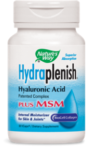 ХИДРАПЛЕНИШ & МСМ 750 mg Х 30  kапс. Nature's Way  Hydraplenish® Hyaluronic Acid with MSM 