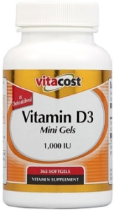 ВИТАМИН Д3  1000 IU 200 kaпс.Vitacost Vitamin D3 (as Cholecalciferol) 