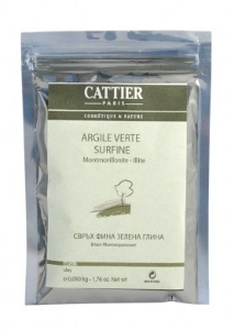 CATTIER Зелена свръхфина глина  50 g SUPERFINE GREEN CLAY