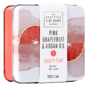 Pink Grapefruit & Argan Oil Soap in a Tin