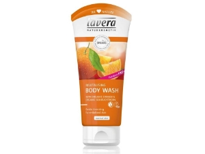 LAVERA  БИО РЕВИТАЛИЗИРАЩ ДУШ-ГЕЛ  портокал и  морски зърнастец 200 ml  Organic Body Wash - Revitalising - Orange