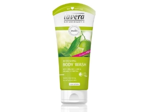 LAVERA  БИО  ОСВЕЖАВАЩ ДУШ-ГЕЛ  лайм и  върбинка 200 ml  Organic Refreshing Body Wash 