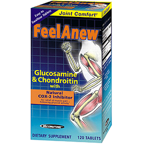 Natrol   Фийл Аню 120 табл.  FeelAnew® Glucosamine and Chondroitin with Natural Cox-2 Inhibitor