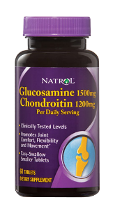Natrol  Глюкозамин / Хондроитин 60 табл.  Glucosamine 1500mg/Chondroitin 1200mg 