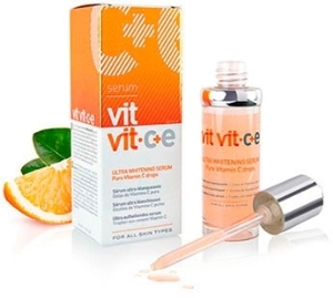 Diet Esthetic VIT VIT C+E - ултра избелваща маска-пилинг за лице  100 ml  Ultra Whitening Mask Pure C Vitamin Drops