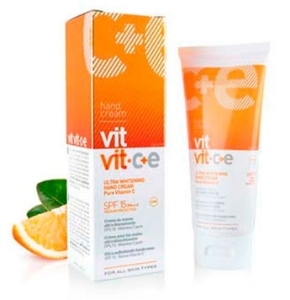 Diet Esthetic VIT VIT C+E SPF 15 - ултра избелващ крем за ръце 100 ml  VIT VIT Ultra Whitening Hand Cream Pure C Vitamin FPS15 (PA+++)