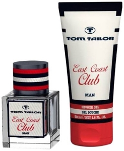 TOM TAILOR  Kомплект тоалетна вода  30 ml  и душ-гел 150 ml East Coast Club Man Eau de Toilette + Showergel 