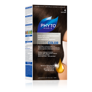 PHYTO COLOR  БОЯ ЗА КОСА  №4 КЕСТЕН COLORATION PERMANENTE 4 CHATAIN 