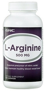 Л-Аргинин 500 mg  90 капс. GNC L-Аrginine 