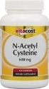 N  АЦЕТИЛ ЦИСТЕИН  600 mg 60 капс. Vitacost N Acetyl Cysteine NAC