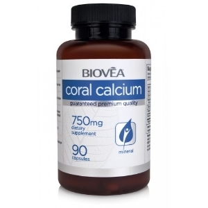 Biovea  КАЛЦИЙ КОРАЛОВ 750 mg 90 капс. CORAL CALCIUM 