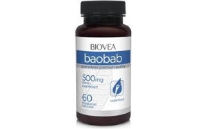 БАОБАБ 500 mg, 60 вег капс. Biovea  Baobab (The Tree Of Life) 