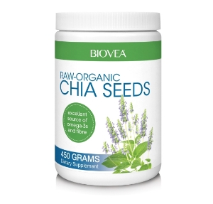 Чиа семена  450 g  Biovea  CHIA SEEDS (Raw-Organic) 