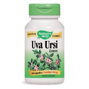 МЕЧО ГРОЗДЕ ЛИСТ 480mg 100 вег. капс. Nature's Way Uva Ursi Leaves