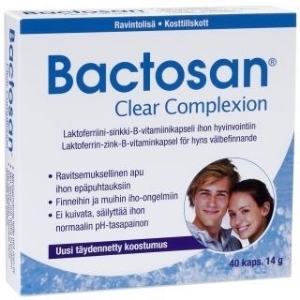 БАКТОСАН чиста кожа 40 капс. Bactosan Clear Complexion