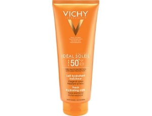 VICHY Хидратиращо мляко за лице и тяло SPF50 300 ml + Хидратиращо мляко след излагане на слънце 100 ml IDEAL SOLEIL Moisturizing Face and Body Moisturizer SPF 50+  + IDEAL SOLEIL Milk After Sun