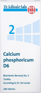 ШУСЛЕРОВИ СОЛИ N2 КАЛЦИУМ ФОСФОРИКУМ D6 200 табл. Dr. Schüssler Salt No.2 Calcium phosphoricum D6