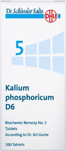 ШУСЛЕРОВИ СОЛИ N5 КАЛИУМ ФОСФОРИКУМ D6 420 табл. Dr. Schüssler Salt No. 5  Kalium phosphoricum D6