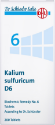 ШУСЛЕРОВИ СОЛИ N6 КАЛИУМ СУЛФУРИКУМ D6 80 табл.Dr. Schüssler Salt No. 6 Kalium sulfuricum D6 