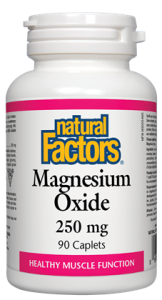 Магнезий (оксид) 250 mg 90 каплети Natural Factors Magnesium Oxide
