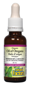 Риган Органик масло 60 ml Natural Factors Organic Oil of Oregano