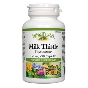 Млечен бодил Фитозоми 150 mg 90 капс. Natural Factors Milk Thistle Phytosome