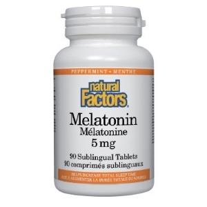 МЕЛАТОНИН 5 mg 90 табл. Natural Factors Melatonin 5 mg  Peppermint