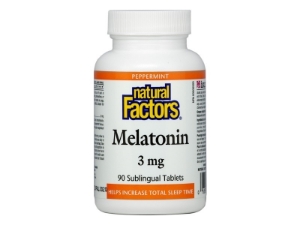 МЕЛАТОНИН 3 mg 90 табл. Natural Factors Melatonin 3 mg  Peppermint