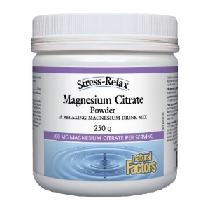 Магнезий (магнезиев цитрат) 250 mg (90 дози) 250 g пудра Natural Factors Magnesium Citrate 