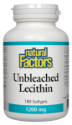 Лецитин 1200 mg 180 софтгел капс.   Natural Factors Unbleached Lecithin