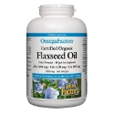 Ленено масло 1000 mg 360 софтгел капс. Natural Factors Certified Organic Flaxseed Oil 