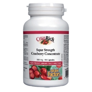 КРАНРИЧ ЧЕРВЕНА БОРОВИНКА 500 mg 90 капс. Natural Factors Organic CranRich Super Strength Cranberry Concentrate