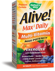 АЛАЙВ МУЛТИВИТАМИНИ 1g 60 табл.   Alive Multi-vitamin MAX Potency 