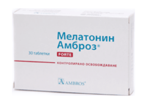 Мелатонин Амброз Форте 5 mg 30 табл.    MELATONIN AMBROS