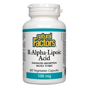 Алфа липоева киселина (R-форма) 100 mg 30 вег. капс. Natural Factors R Alpha Lipoic Acid