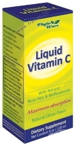 Витамин С  /течен/с натурален цитрусов аромат 120 ml  PHYTO WAVE  LIQUID VITAMIN C  with Natural Rose Hips & Bioflavonoids 