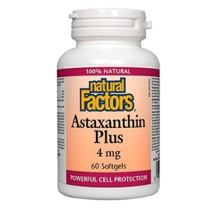 АСТАКСАНТИН ПЛЮС 4 mg 60 капс. Natural Factors Astaxanthin Plus