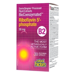ВИТАМИН В2 (РИБОФЛАВИН-5-ФОСФАТ) 50 mg 30 капс. BioCoenzymated Riboflavin 5'-phosphate