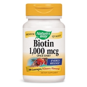 Биотин 1000 mcg 100 дъвч.табл. Nature's Way Biotin