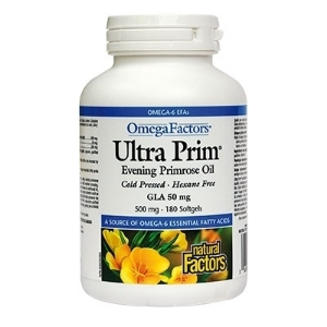 ВЕЧЕРНА ИГЛИКА 500 mg 180 капс. OmegaFactors  Ultra Prim  Evening Primrose Oil  