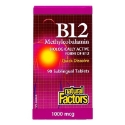 ВИТАМИН В12 1000 mcg 90 сублингвални табл. Natural Factors  B12 Methylcobalamin